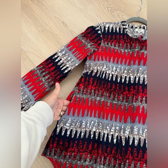 ZURI Women’s Red AC/DC Cotton Tunic Sz Med - Picture 4 of 9